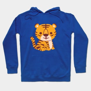 Cute Seated Little Tiger Hoodie